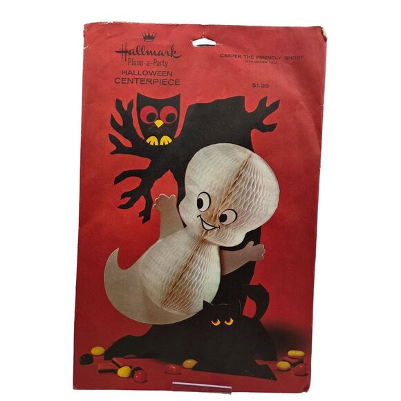 Hallmark Other - Vintage Halloween Honeycomb Casper Friendly Ghost Centerpiece Decoration Hallmar